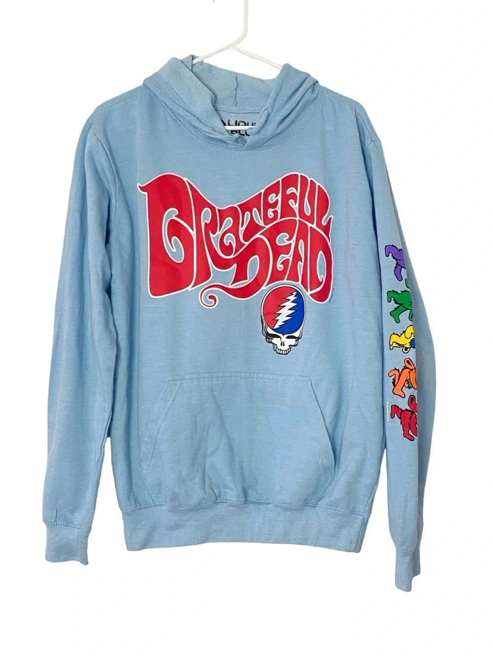 Grateful Dead Hoodie Sweatshirt Pullover Mens Size Medium Unisex Liquid Blue